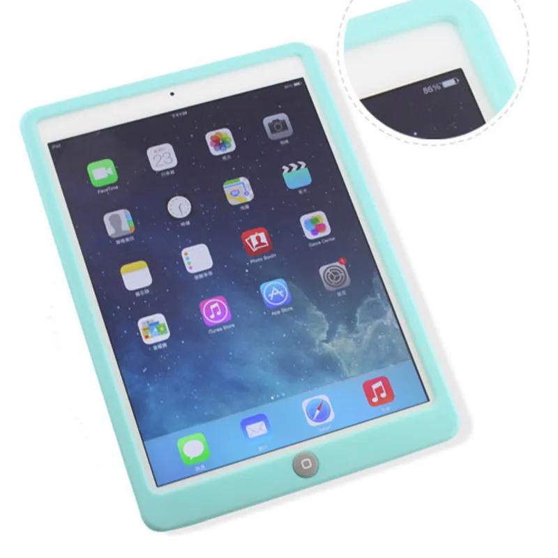 Детский Ударопрочный силиконовый чехол для iPad Air 1 air 2, мягкая силиконовая прочная задняя крышка для iPad 5 6 9,7 дюймов, чехол для планшета
