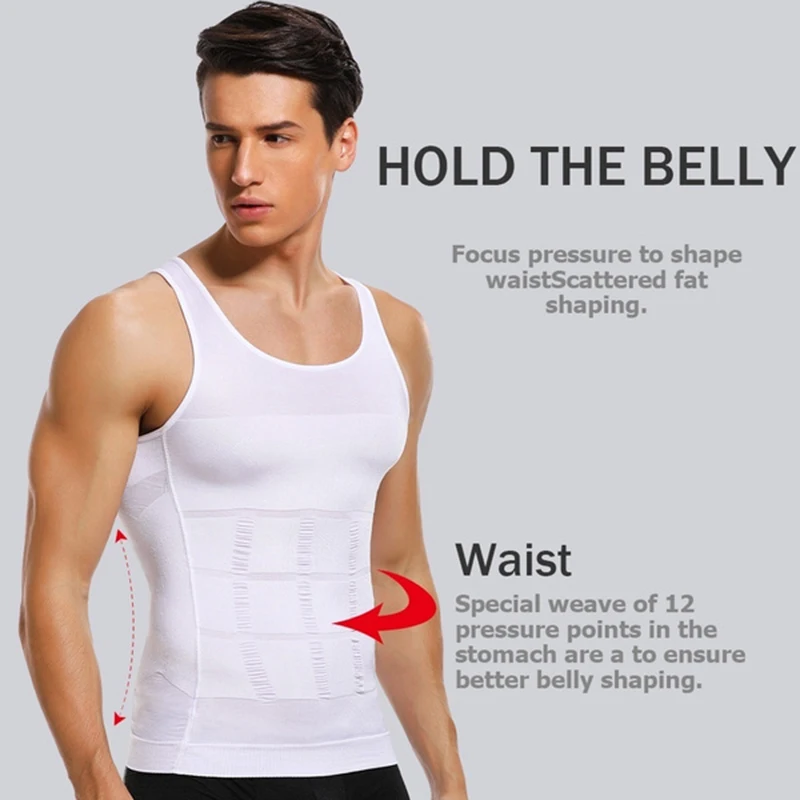 Mens Compression Shirts Slimming Body Shaper Vest Workout Tank Top Tummy  Control Shapewear Abs Abdomen Corset Undershirt - AliExpress