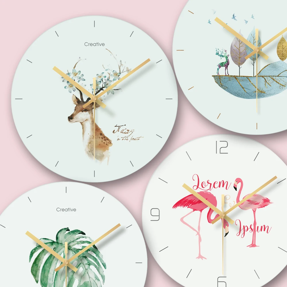 Настенные часы скандинавские бытовые немой гостиной спальни минималистичные