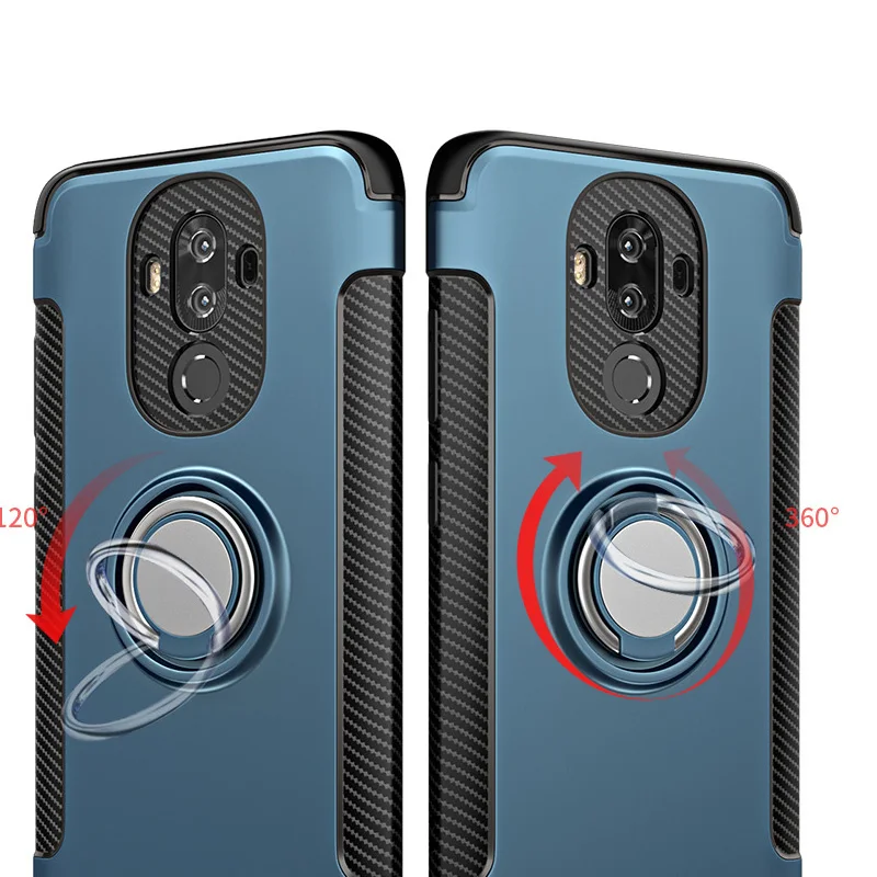 Leewinda для huawei mate 9 чехол mate9 крышка с металлическим кольцом крепление в виде кольца на палец для huawei mate 9 pro Чехол для телефона крепление машинный держатель корпус
