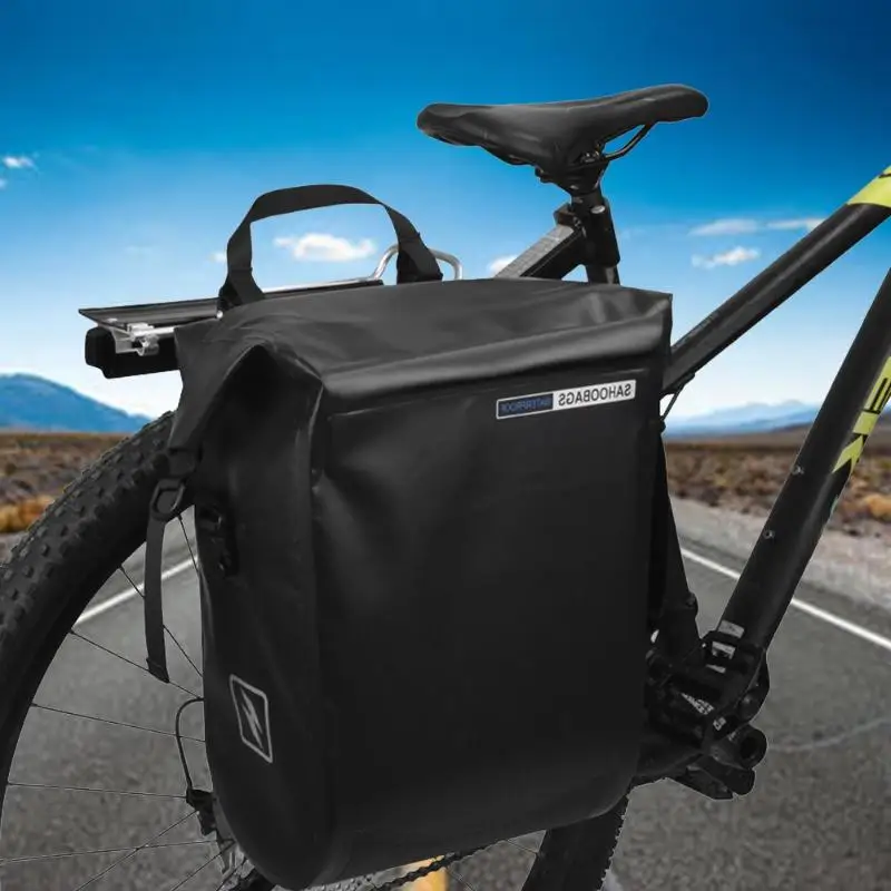 20L водонепроницаемая сумка для велосипеда MTB горная дорога велосипедная корзина задняя стойка велосипеда заднее сиденье пакет одна сторона Велоспорт багаж Перевозчик