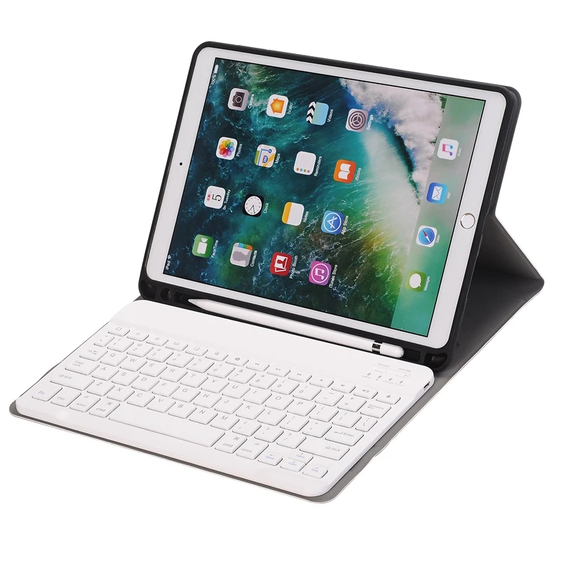 Чехол с клавиатурой для IPad 10 2 2019 держателем карандашом чехол Apple 7 го поколения A2200