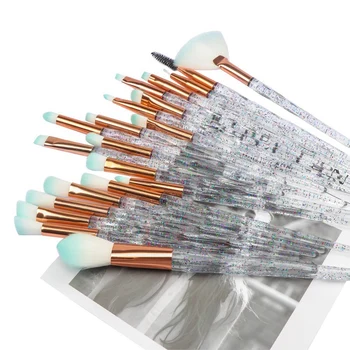 

20Pcs/Set Professional Complete Diamond Beauty Makeup Brushes Eyebrow Eyeshadow Soft Brush Kit Beauty Brush Cosmetic Brush Set #