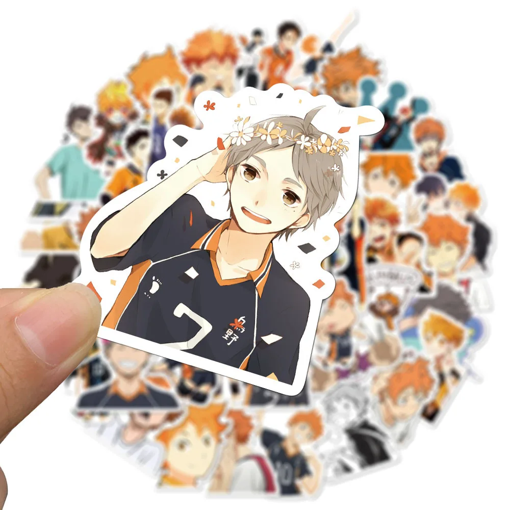 Мультяшные аниме наклейки Haikyuu забавный скейтборд ноутбук гитара