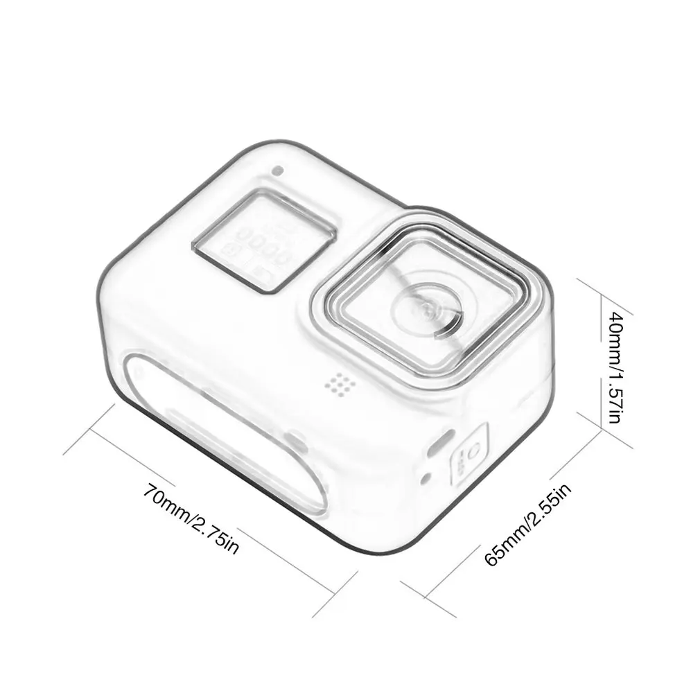 Силиконовый чехол для Gopro Hero 8, мягкий силиконовый защитный чехол для камеры Gopro 8, силиконовый чехол