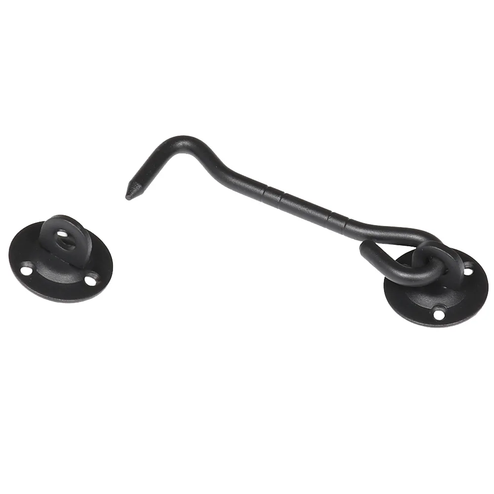 2PCS Cabinet Safety Hook And Eye Stainless Steel Lock Silent Hardware Anti Theft Holders Window Latch Assembly Privacy Door