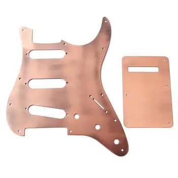 

1Set Metal Guitar Pickguard Aluminum Shield Scratch Plate with Back Cover Board
