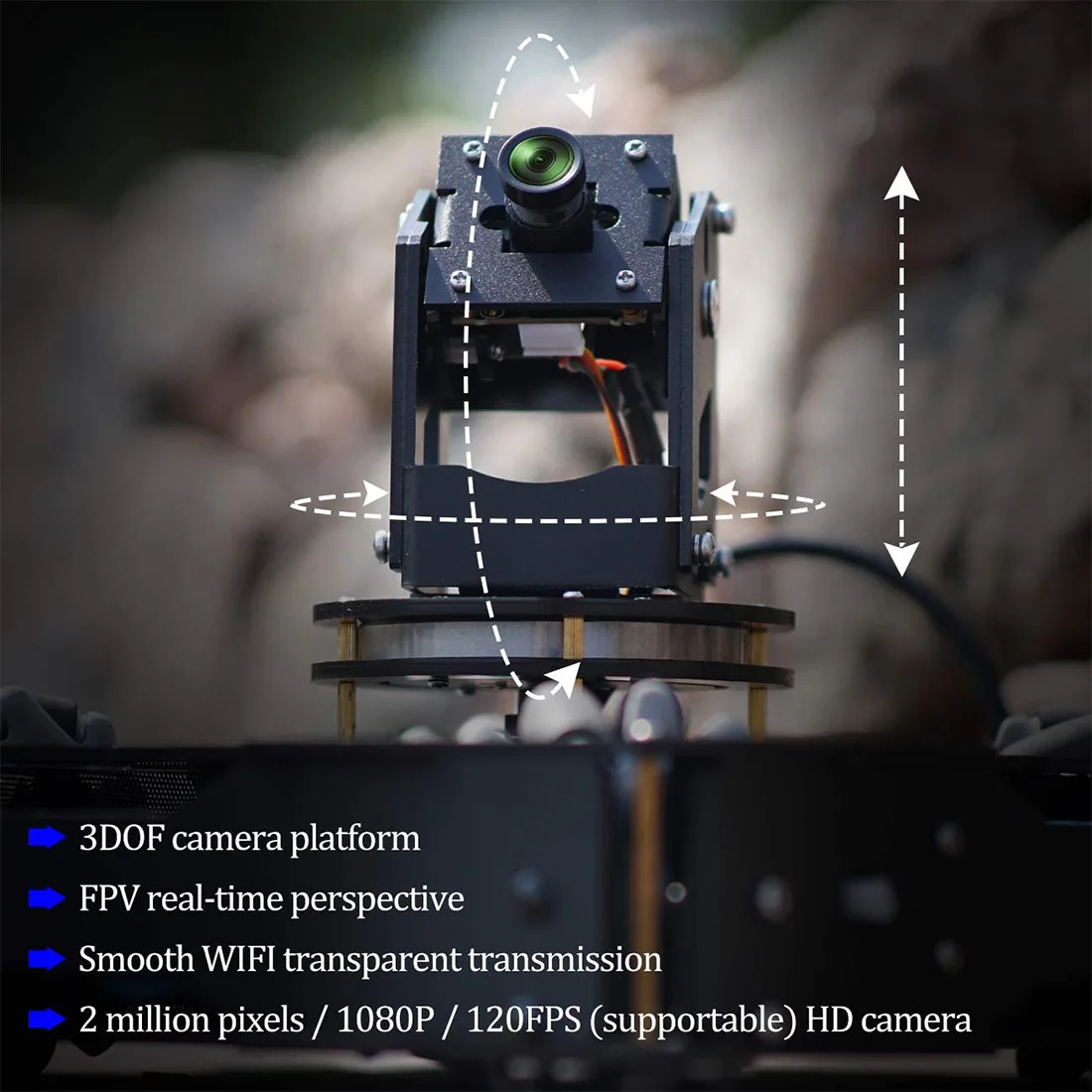 Умный программируемый самодельный робот автомобиль AI Wi Fi видео для Raspberry Pi