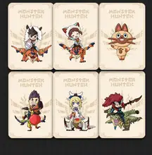 9 adet Monster Hunter Rise amiibo kilitleri kart Resent kaplan ejderha Ailu kedi NS anahtarı oyun ödül kartı NFC ntag215 etiketi kartı