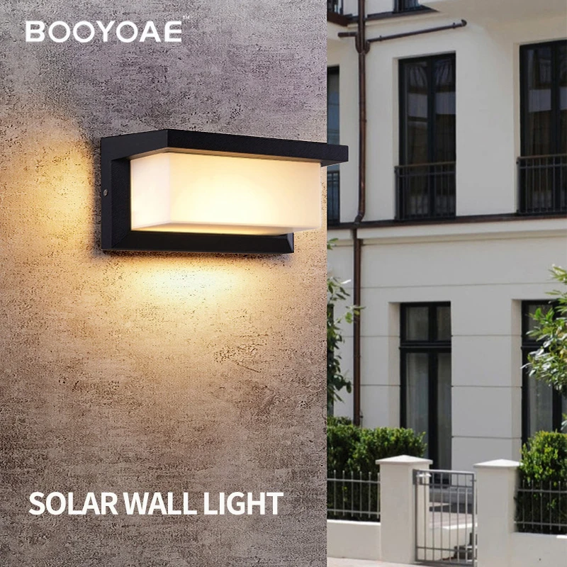 

Солнечная настенная лампа, современный садовый коридор, уличные Настенные светильники для террасы, Индукционная лампа с человеческим телом, IP54