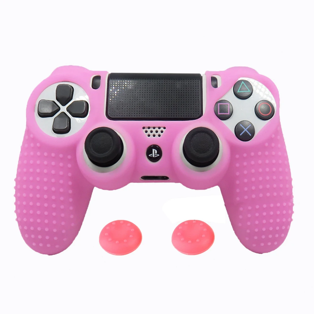 ZOMTOP Противоскользящий силиконовый чехол для sony playstation Dualshock 4 PS4 DS4 Pro тонкий контроллер и ручка