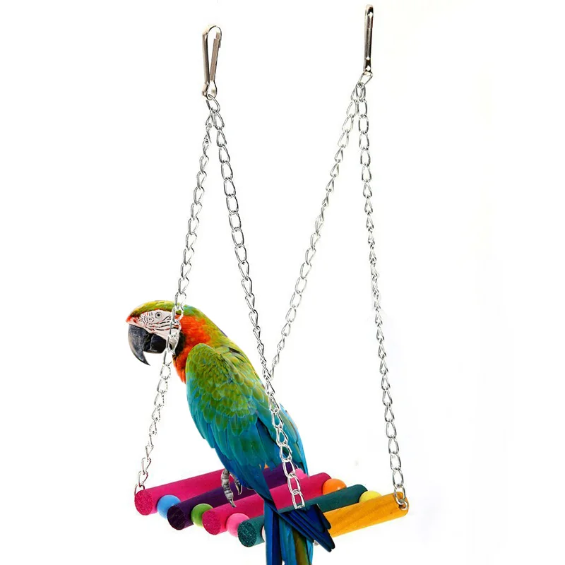 Животное птица попугай Попугай Cockatiel клетка гамак качели игрушки Висячие игрушки Красочные