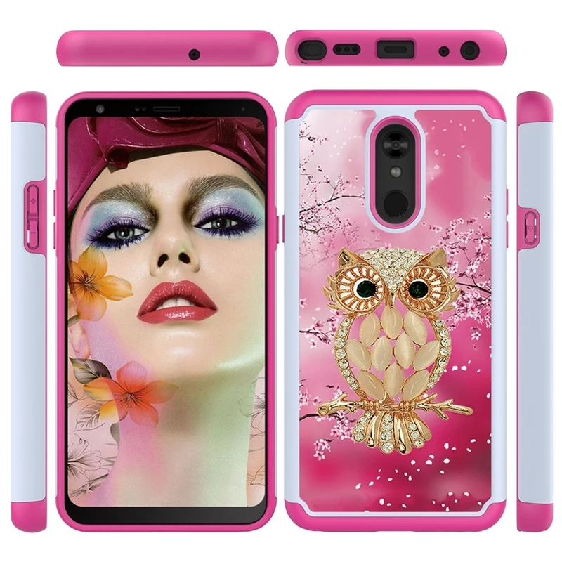 Longxin For LG stylo 5 TPU back cover new personality fashion two-in-one coloured drawing shockproof protection case |