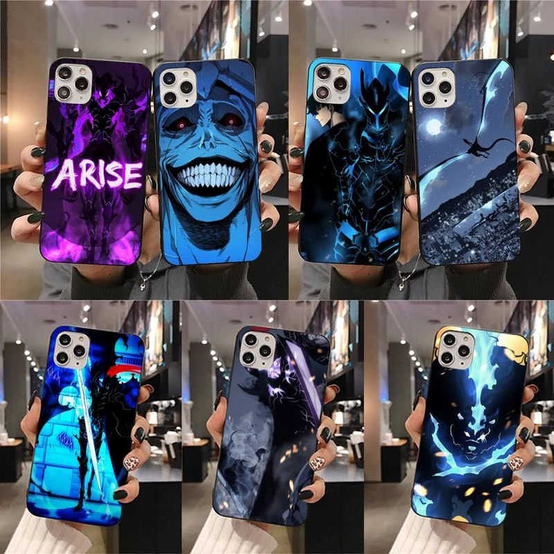 11 cases Anime solo leveling Phone Case For iphone 13 12 11 Pro Mini XS Max 8 7 Plus X SE 2020 XR cover 11 cases