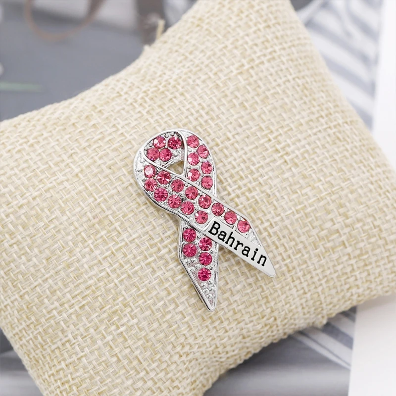 Lot De 10 Broches Ruban Rose - Pins Octobre Rose Pour Soutenir La Lutte Contre Le Cancer Du Sein