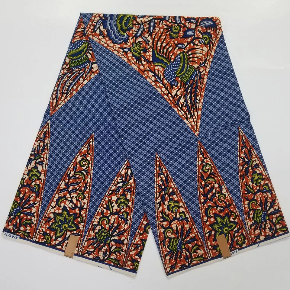 High Quality East African Block Wax Print Fabric For Sewing Dresses