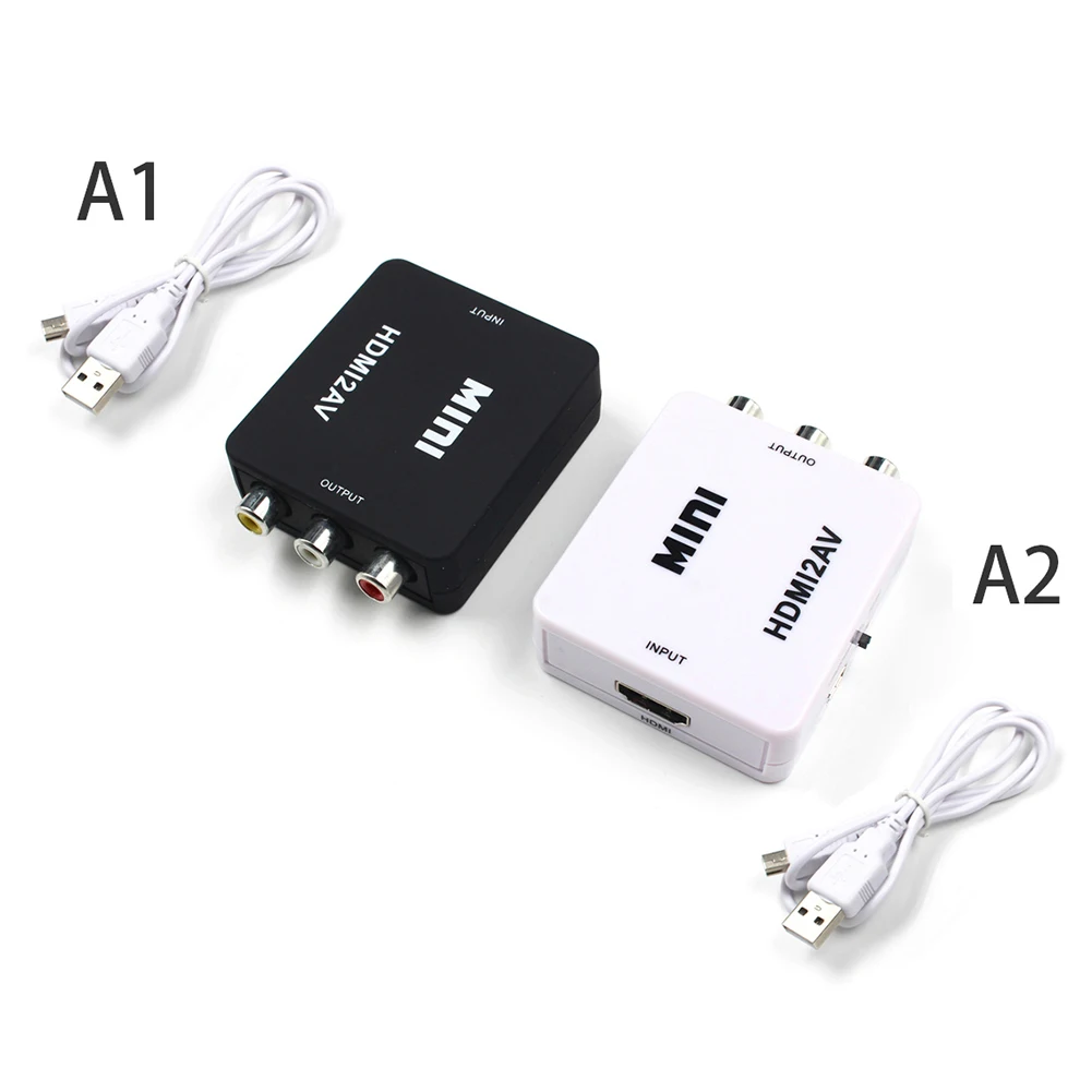 Мини HDMI к 3RCA CVBS композитный видео AV конвертер адаптер ТВ PS3 VHS VCR D LK для HD камеры DVD Displayer наушники проекция