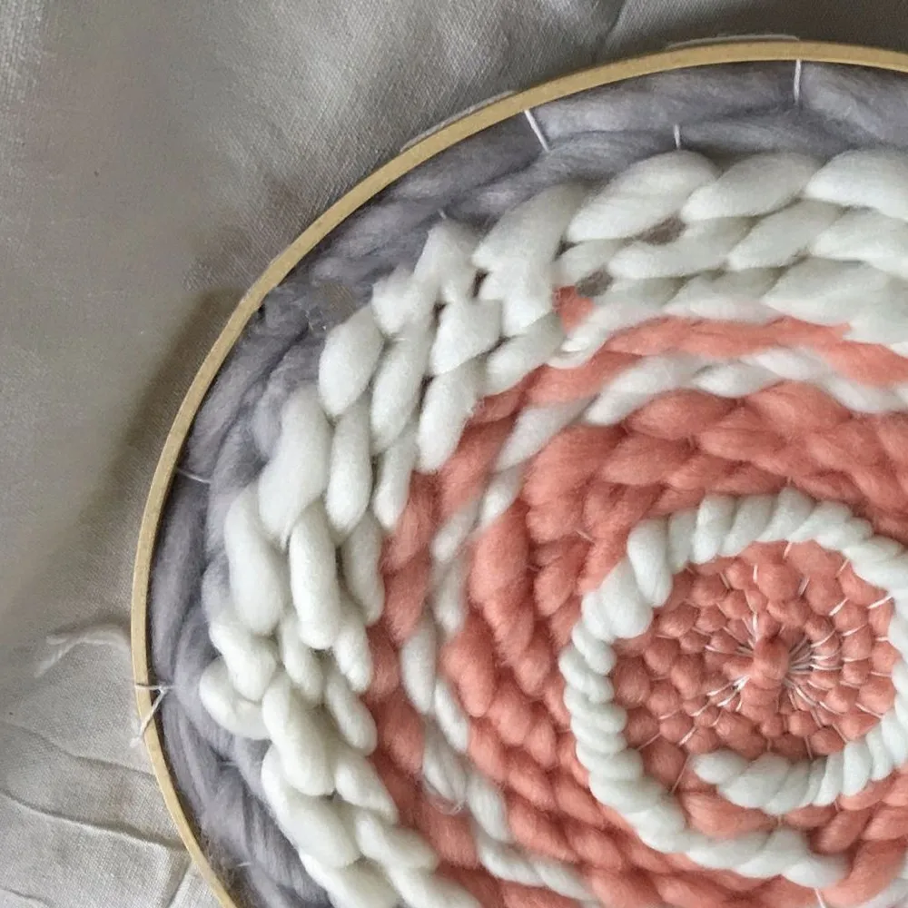 Пяльца для вышивания рамка набор ручной DIY Деревянный Круглый Гобелен Weaver Tapiz redondo Белый хлопок Толстая вышивка ткань ремесло инструмент