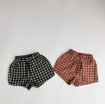 

2020 Hot Selling Baby Boys Girls Plaid Shorts Fashion Summer Kids Boys Shorts 2-7 years