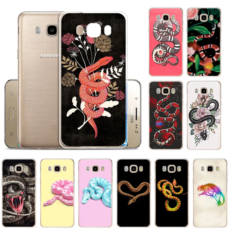 Colorful Snake flower cute pink Soft TPU Silicone phone case for Samsung J82018 J7Prime J7 J6 J5J4 J3 2018 J2 core J6Plus cover