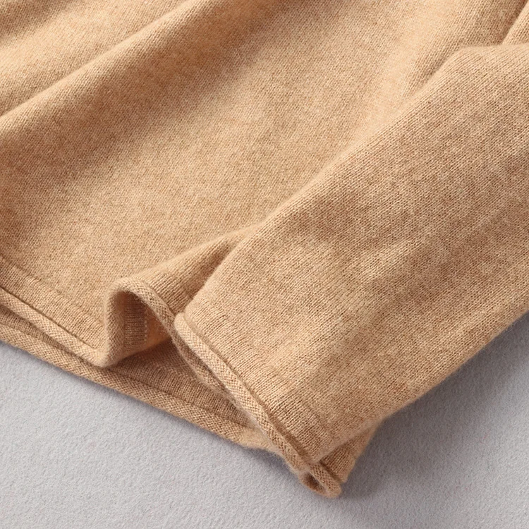 cashmere sweater winter new women half bead collar hedging long-sleeved sweater female cashmere