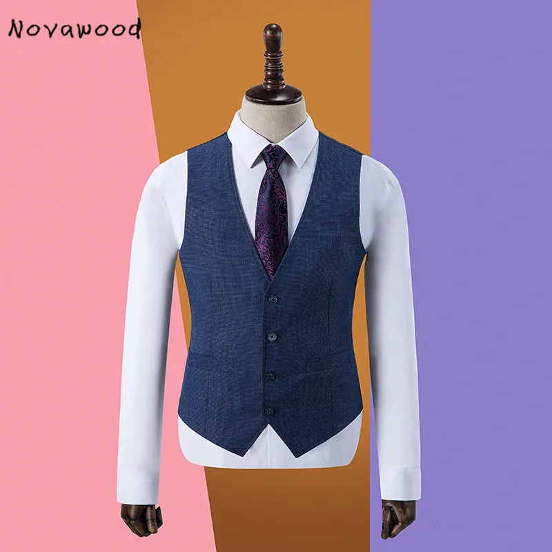 Novawwood дизайн мужские костюмы из трех частей свадебные костюмы для мужчин приталенный деловой блейзер