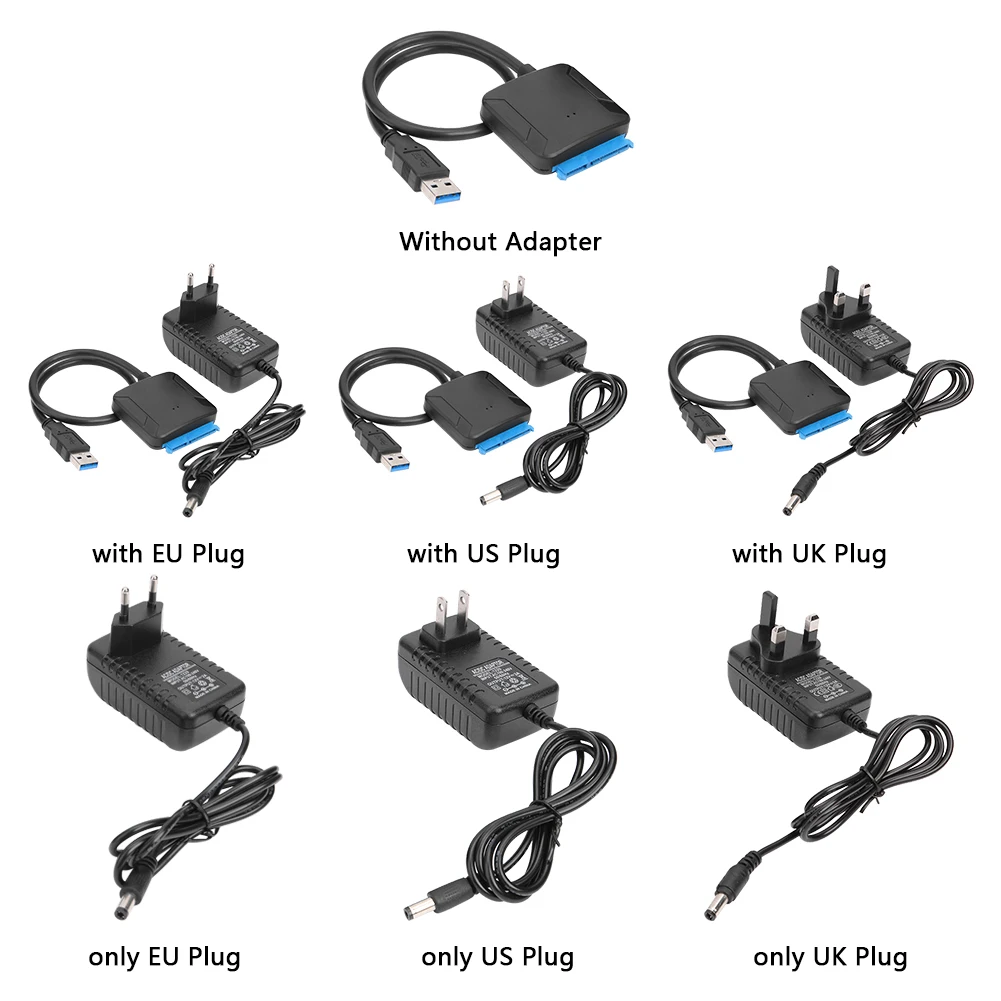 Кабель для преобразования USB 3 0 в SATA адаптер жесткого диска 2 5/3 5 дюйма SSD HDD кабель
