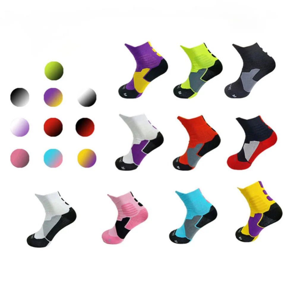 1 Pair Basketball Sports Socks Thermal Winter Thick Compression Ski Tubing Fitness Sweat Breathable Socks