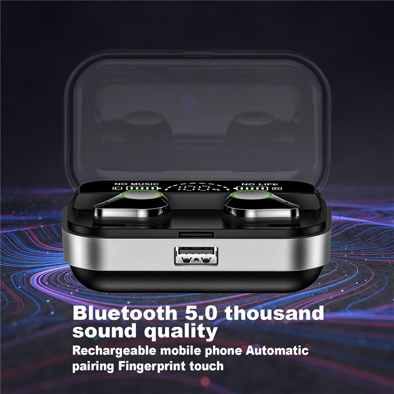 Bluetooth наушники, беспроводные наушники, игровая гарнитура с 3500 мАч, Дополнительный внешний аккумулятор, наушники с микрофоном для xiaomi iphone