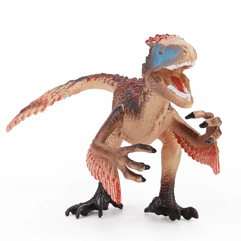 ПВХ дети Динозавр игрушки Фигурки Динозавров собрать реалистичные Utahraptor модели Детские когнитивные игрушки подарки