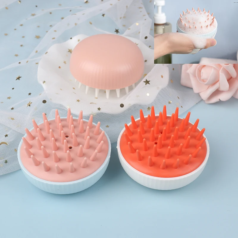 Silicone Head Hair Washing Comb Body Massager Shampoo Scalp Massage Brush