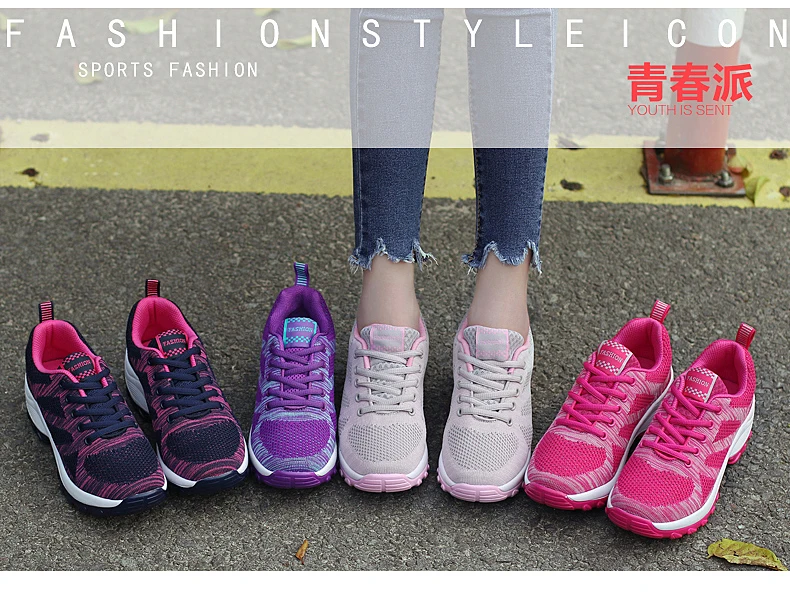 Женская теннисная обувь; tenis feminino; кроссовки; Basket Femme; на шнуровке; дышащая женская спортивная обувь для пробежек; женская обувь