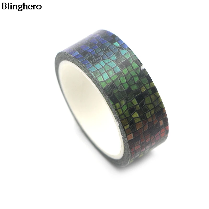 10 шт./компл. Blinghero Colorfun сетка 15 мм х 5 м лента Washi рукоделие изоляционная лента клейкая наклейки с лентами Декоративные Канцелярские ленты BH0023
