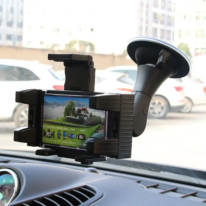 Автомобиль мобильный телефон кронштейн Gps навигатора автомобиля мульти-функциональный кронштейн присоски кронштейн 2142-W - Цвет: Black