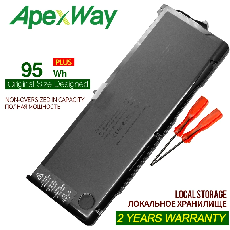 ApexWay A1383 95Wh 10,95 V Аккумулятор для ноутбука APPLE MacBook Pro 1" A1297 MD311 MC725 10,95 V 95WH
