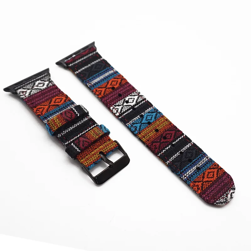 Black Buckle 6 Ремешок для Apple Watch 38 мм 42 мм iWatch 4 ремешок 44 мм 40 мм спортивный ремень из натуральной кожи браслет Correa Apple Watch 4 3 2 1 Acce - Цвет ремешка: Black Buckle 6