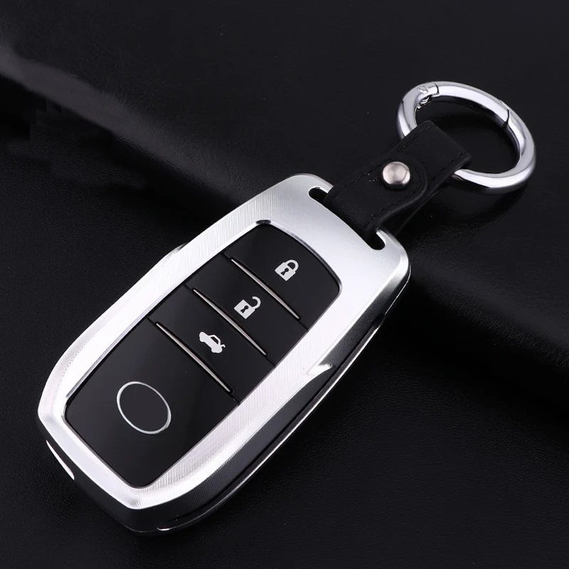 

Car Aluminium Alloy Key Case Cover Holder Shell For Toyota Alphard Vellfire Key Protection