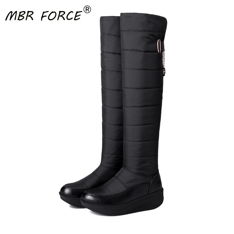 MBR FORCE/модные теплые зимние сапоги больших размеров 35 44 женские водонепроницаемые