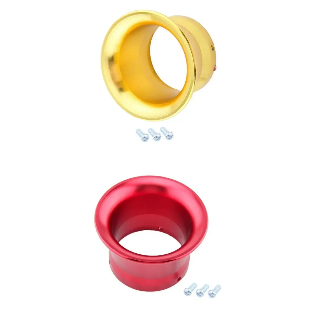 2 Pcs 50mm Carb Air Filter Velocity Stack Funnel for PWK24 Carburetor