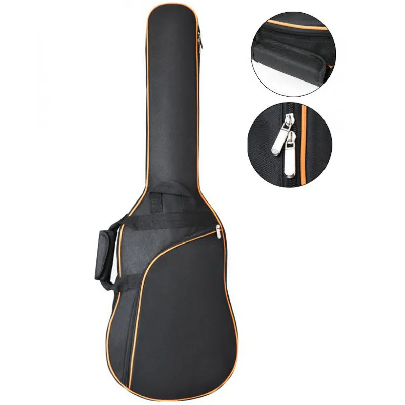 Оксфорд ткань футляр для электрогитары носки для девочек Gig Bag двойные ремни Pad 8 мм хлопок утолщение мягкий чехол