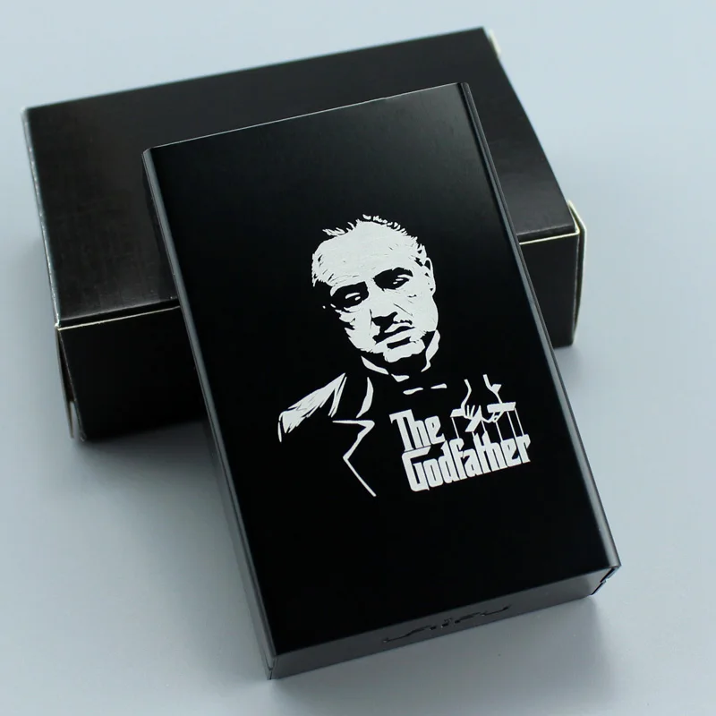 Godfather Чехол для сигарет, знаменитый идол, сувенир, коллекционные вещи, производные, вентилятор, подарок, че Guevara, Джексон, Леннон, Эллис, Монро, Брюс Ли - Цвет: Godfather