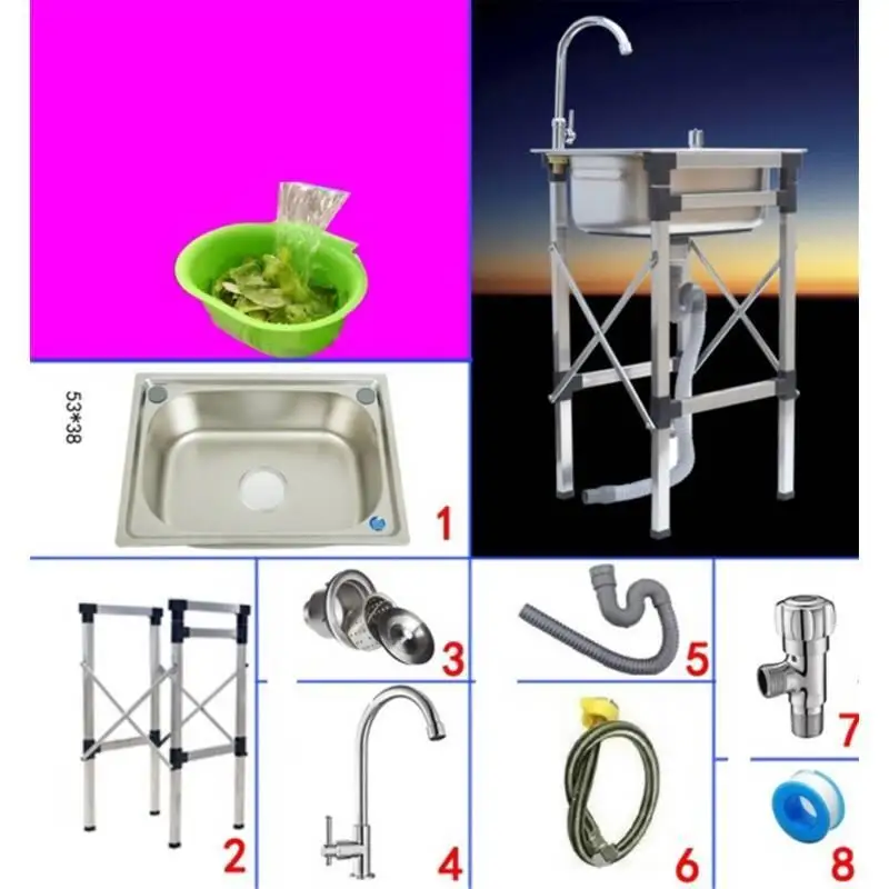 MODEL L Banheiro Evier встроенный портативный диссипадор Lavello кран Afwasbak Lavabo De Cocina Fregadero Cuba Pia Cozinha кухонная раковина - Цвет: MODEL L