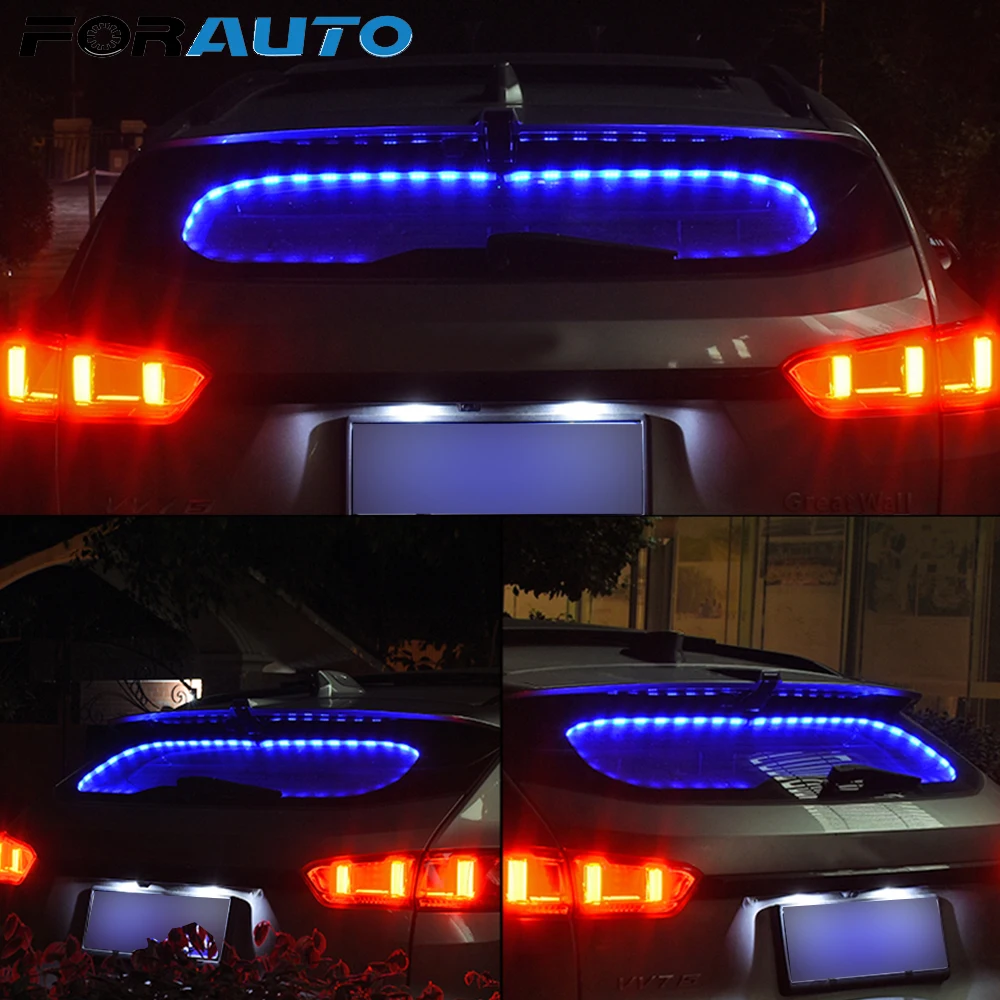 2 шт. автомобильные RGB Светодиодные полосы света звук музыка управление автомобиля Внутренние огни автомобиля-Стайлинг Авто декоративные лампы гибкая установка