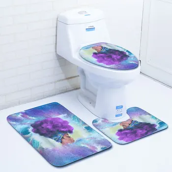 

African Woman Bedroom Soft Cotton Cobblestone Toilet Fashion Lady Carpet Floor Doormat Living Room Trend Style Non_Slip