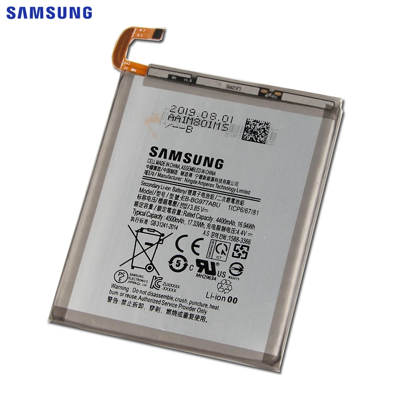 SAMSUNG сменный аккумулятор EB-BG977ABU для SAMSUNG S10X 5G версия S10 SM-G9730 S10 X 4500 мАч аккумулятор для телефона