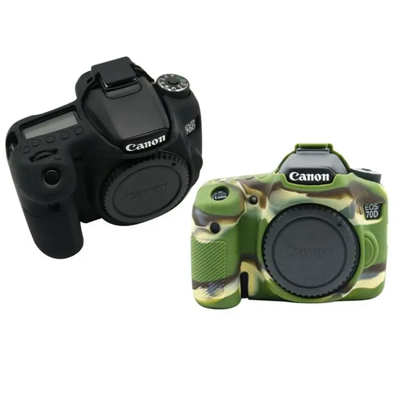 Силиконовый чехол для камеры Canon EOS 70D, защитный чехол для корпуса
