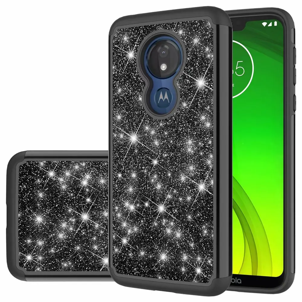 Glitter Sparkle Bling Shiny Shock Absorption Full Body Protective Anti-Scratch Tough case for Moto G7 Power/G7 Play/G7/G7 Plus | Мобильные