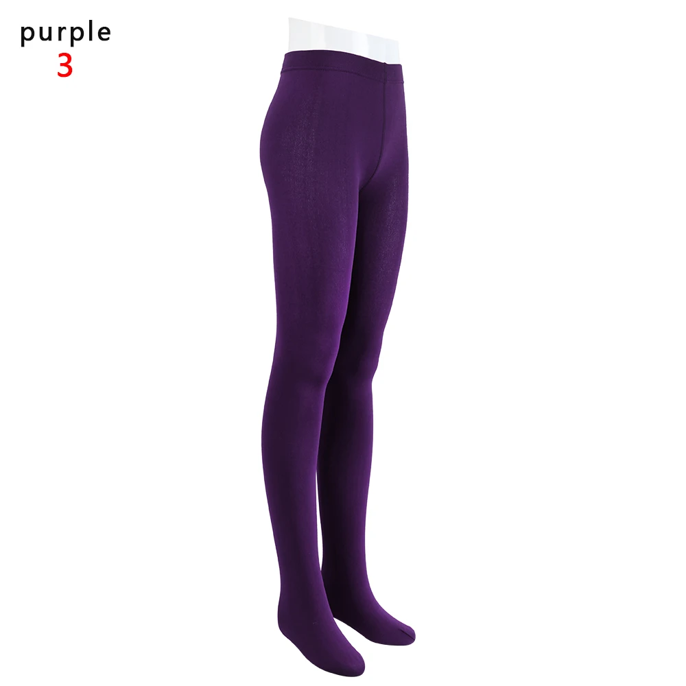 purple 03 5 цветов, 3 вида стилей, женские Модные Цветные супер теплые сексуальные колготки, бархатные бесшовные колготки, зимние теплые классические плотные колготки - Цвет: purple 03
