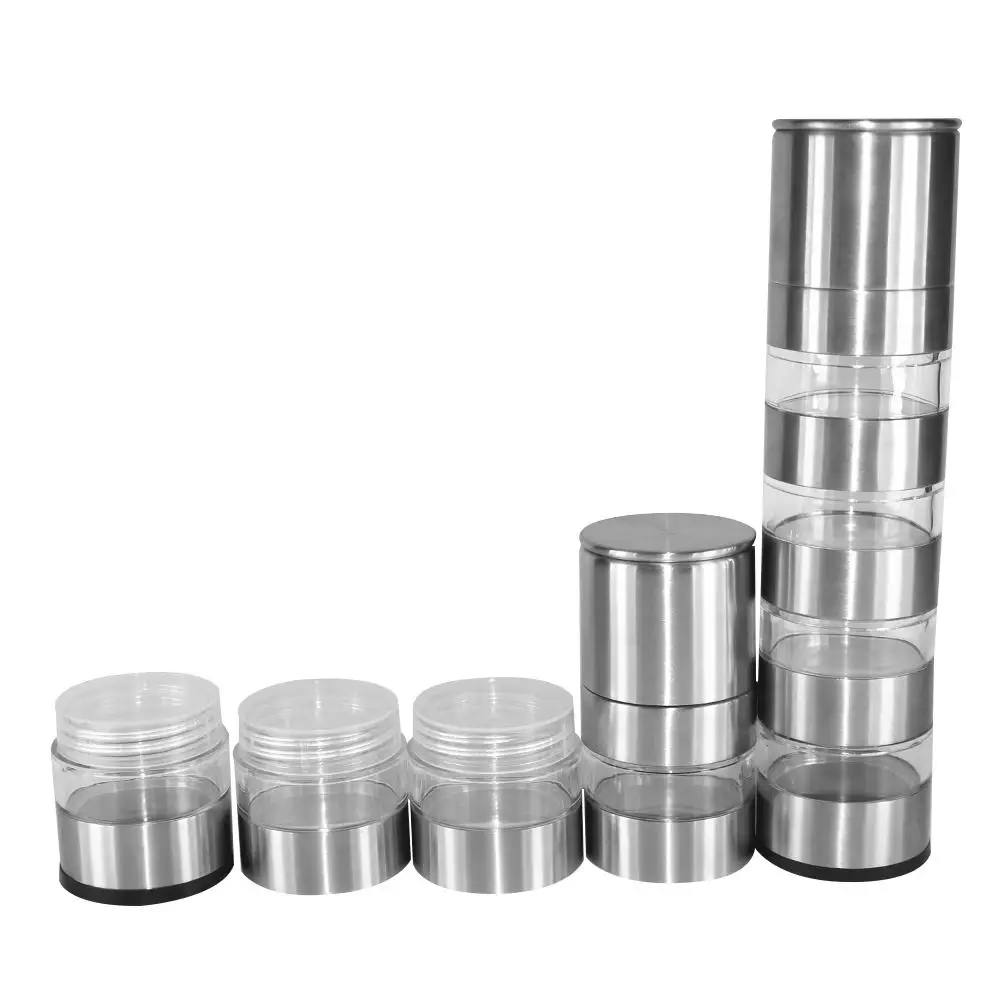Мельница для перца многослойная ручная соль перец Grinder4-layer из нержавеющей стали шлифовальная бутылка кухонные инструменты