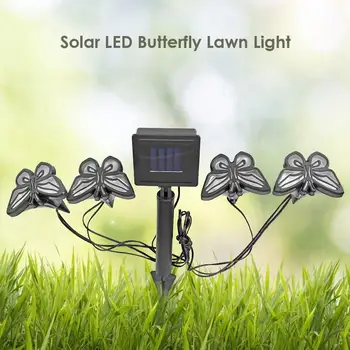 

Solar LED Butterfly Lawn Light Smooth Appearance Superb Craftsmanship Waterproof Garden Yard Landscape Decorative Lamp